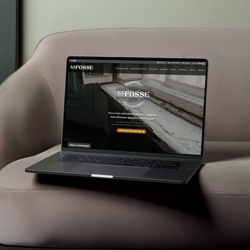 E-commerce website for La FOSSE - Antiques and unusual items