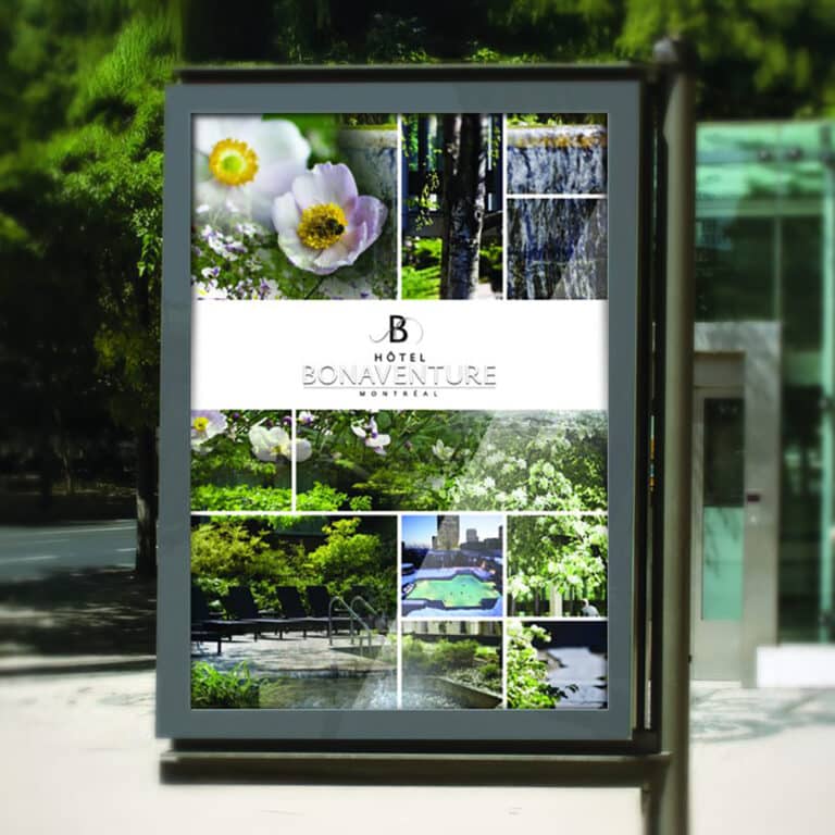 affichage-presentoir-exterieur-hotel-bonaventure-montreal