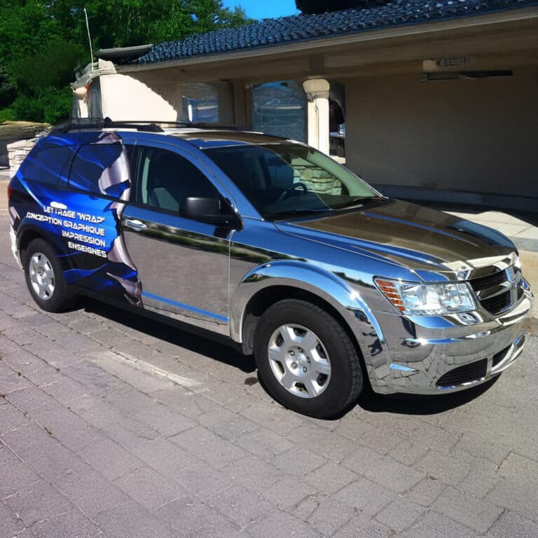 wrap-vehicule-dodge-journey-chrome